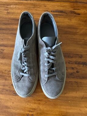 Common Projects Men's Taupe Suede Low-Top Sneakers